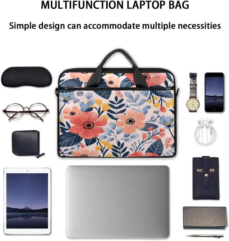Laptop Shoulder Bag for 13-15 Inch Waterproof Laptop Sleeve Case Bag Slim Computer Carry Case Computer Cases for Laptops