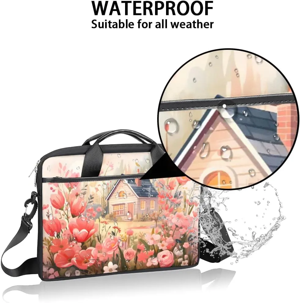 Laptop Shoulder Bag for 13-15 Inch Waterproof Laptop Sleeve Case Bag Slim Computer Carry Case Computer Cases for Laptops