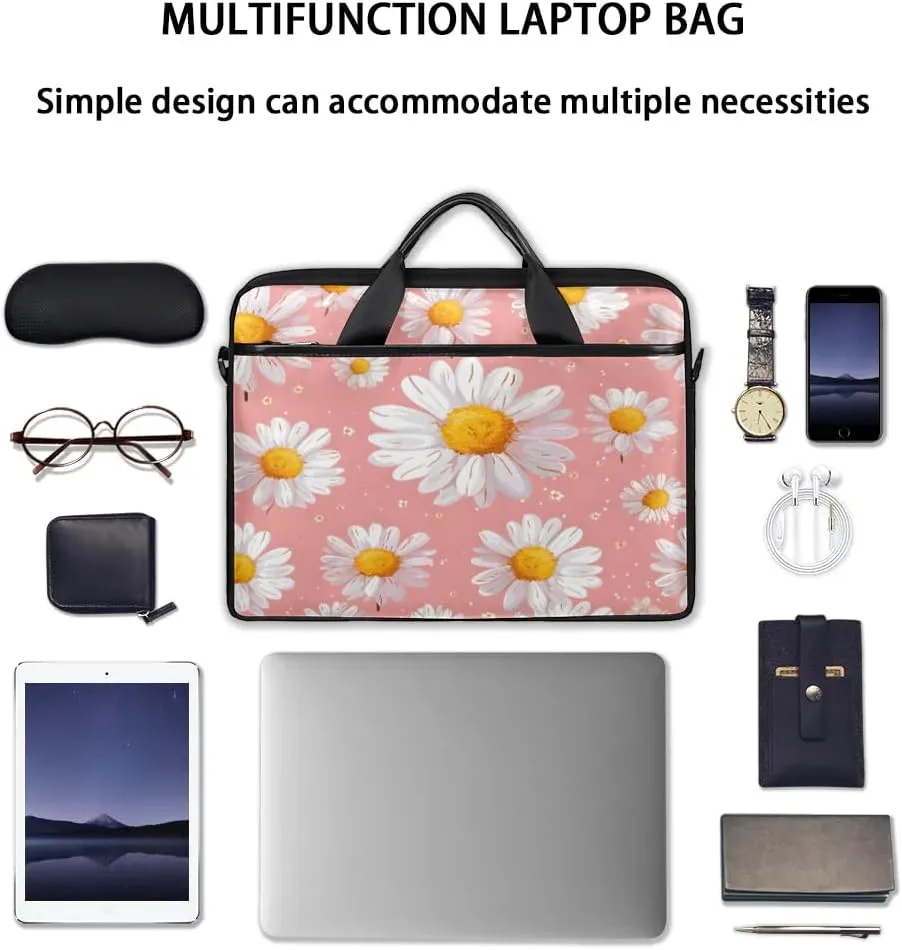 Laptop Shoulder Bag for 13-15 Inch Waterproof Laptop Sleeve Case Bag Slim Computer Carry Case Computer Cases for Laptops