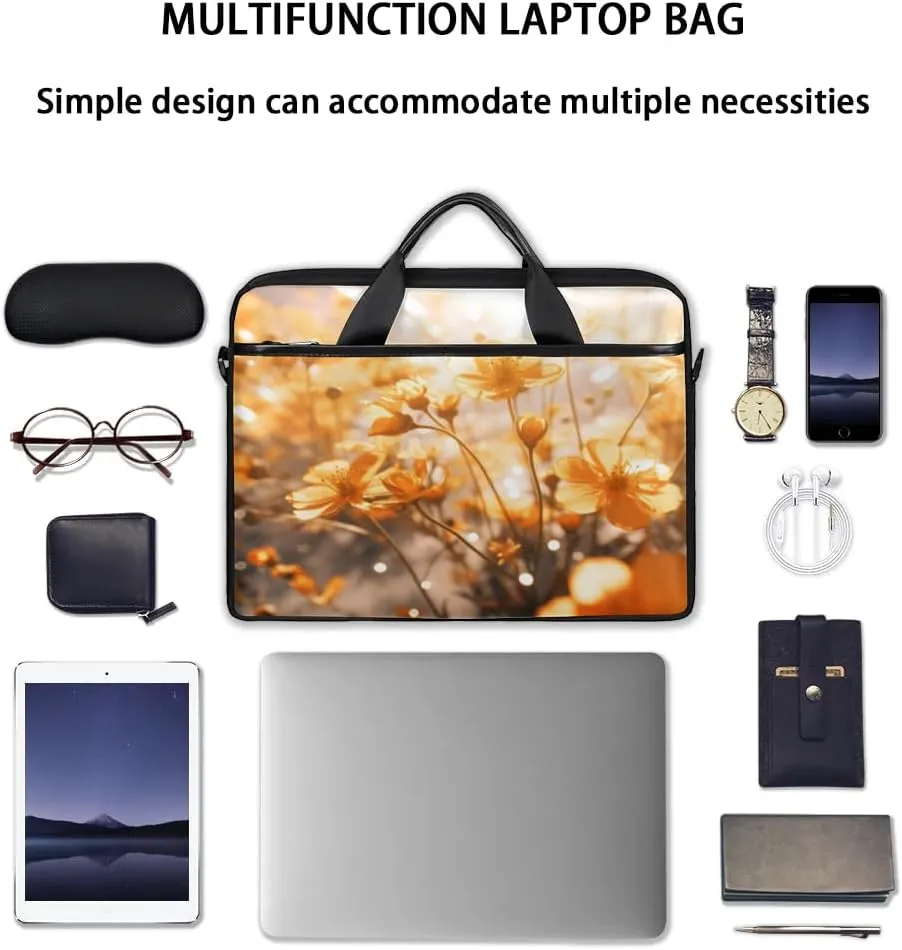 Laptop Shoulder Bag for 13-15 Inch Waterproof Laptop Sleeve Case Bag Slim Computer Carry Case Computer Cases for Laptops