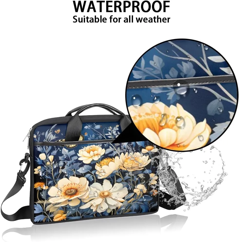 Laptop Shoulder Bag for 13-15 Inch Waterproof Laptop Sleeve Case Bag Slim Computer Carry Case Computer Cases for Laptops