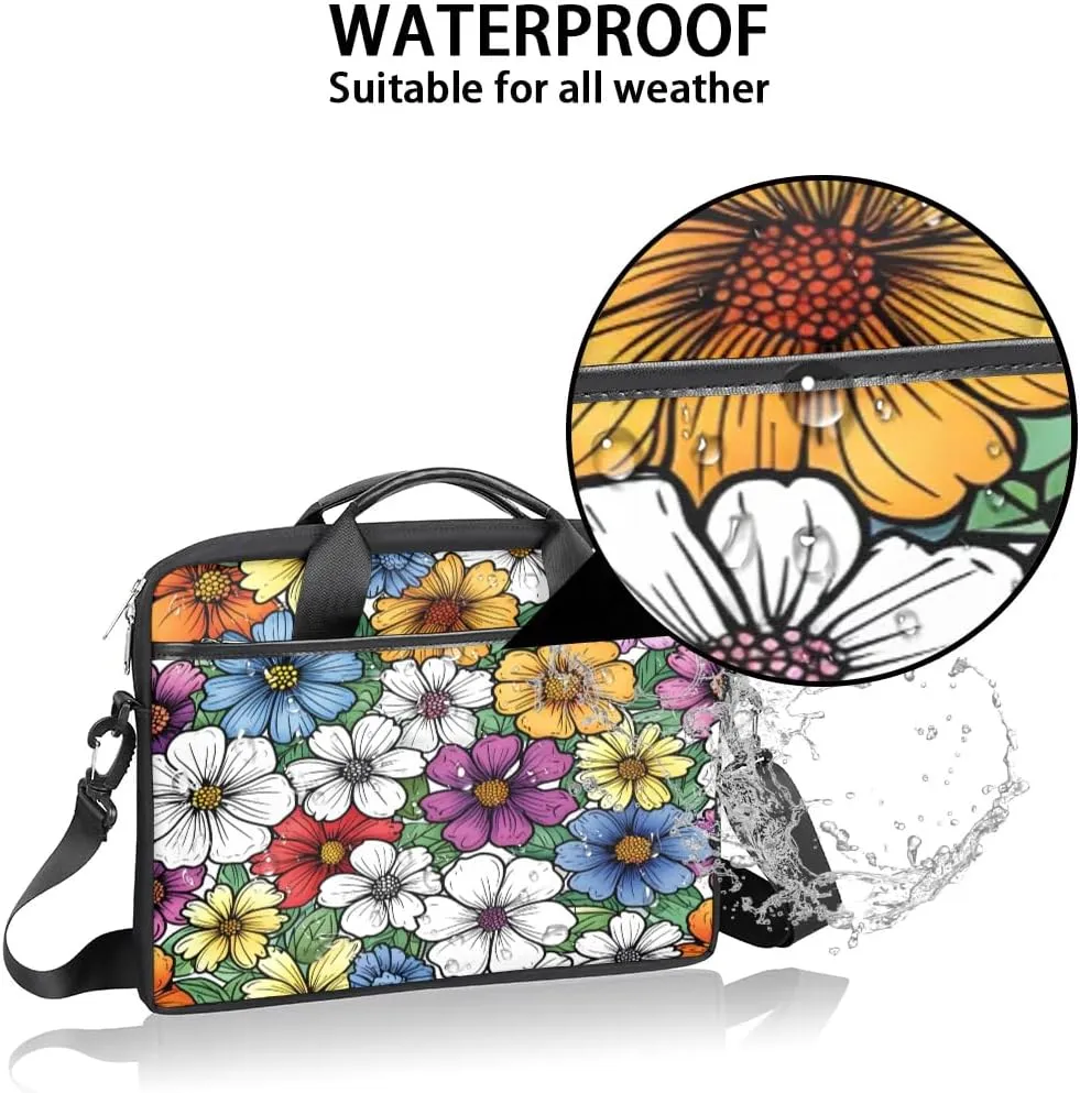 Laptop Shoulder Bag for 13-15 Inch Waterproof Laptop Sleeve Case Bag Slim Computer Carry Case Computer Cases for Laptops