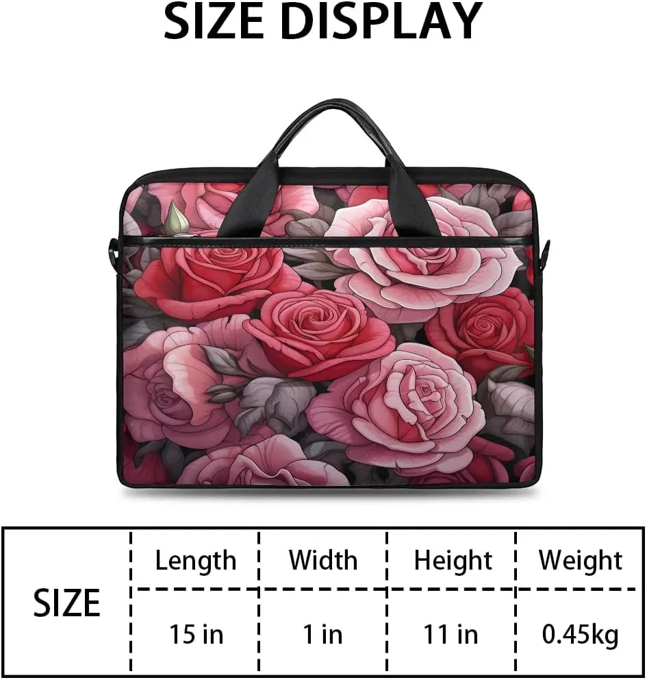 Laptop Shoulder Bag for 13-15 Inch Waterproof Laptop Sleeve Case Bag Slim Computer Carry Case Computer Cases for Laptops
