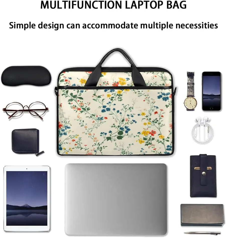Laptop Shoulder Bag for 13-15 Inch Waterproof Laptop Sleeve Case Bag Slim Computer Carry Case Computer Cases for Laptops