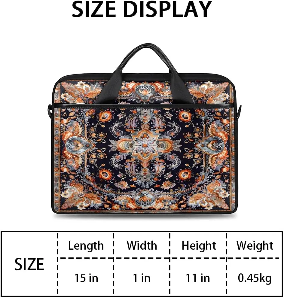 Laptop Shoulder Bag for 13-15 Inch Waterproof Laptop Sleeve Case Bag Slim Computer Carry Case Computer Cases for Laptops