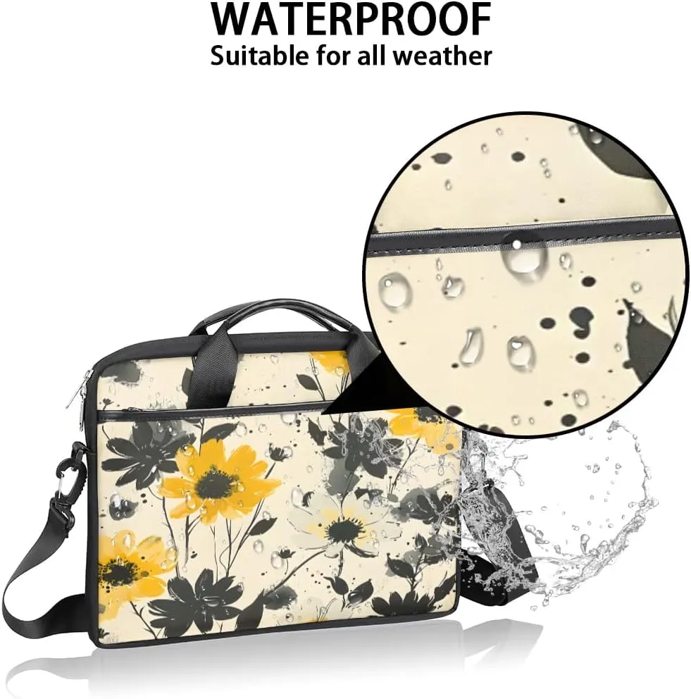 Laptop Shoulder Bag for 13-15 Inch Waterproof Laptop Sleeve Case Bag Slim Computer Carry Case Computer Cases for Laptops