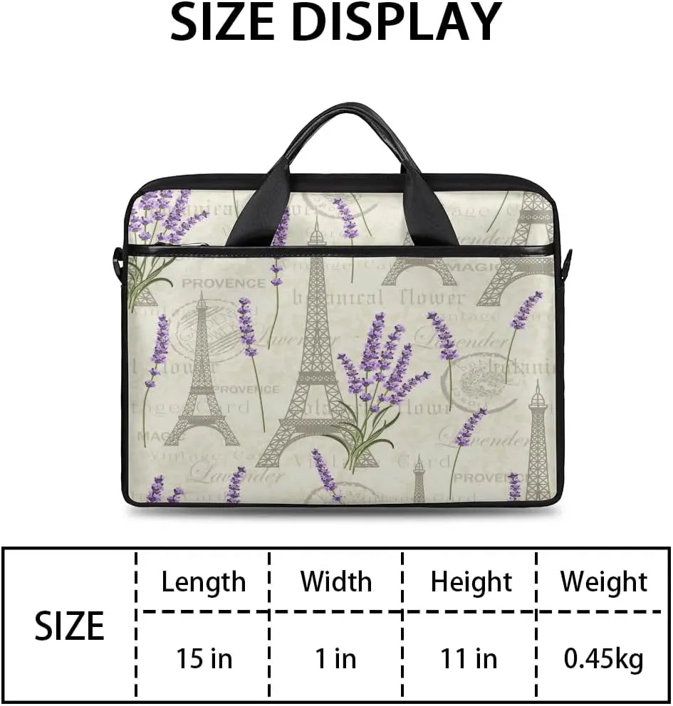 Laptop Shoulder Bag for 13-15 Inch Waterproof Laptop Sleeve Case Bag Slim Computer Carry Case Computer Cases for Laptops
