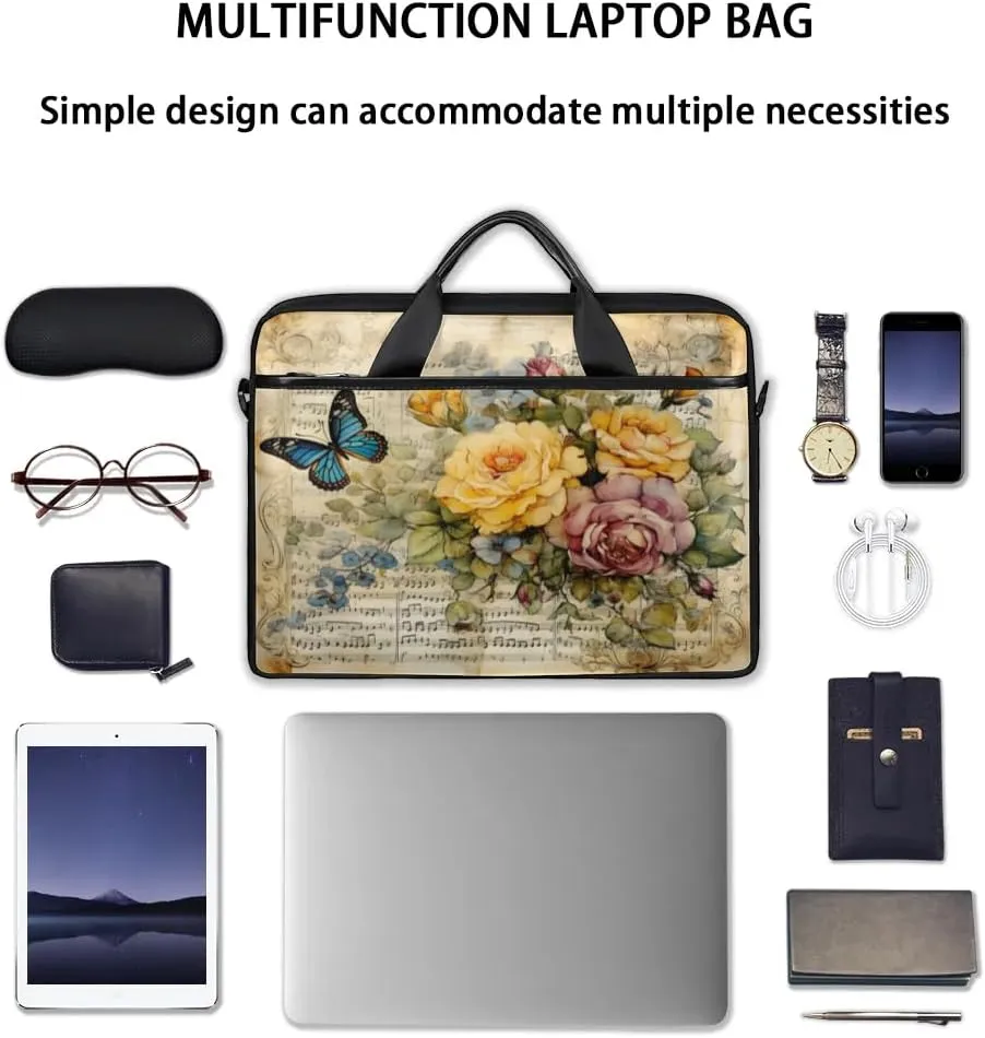 Laptop Shoulder Bag for 13-15 Inch Waterproof Laptop Sleeve Case Bag Slim Computer Carry Case Computer Cases for Laptops