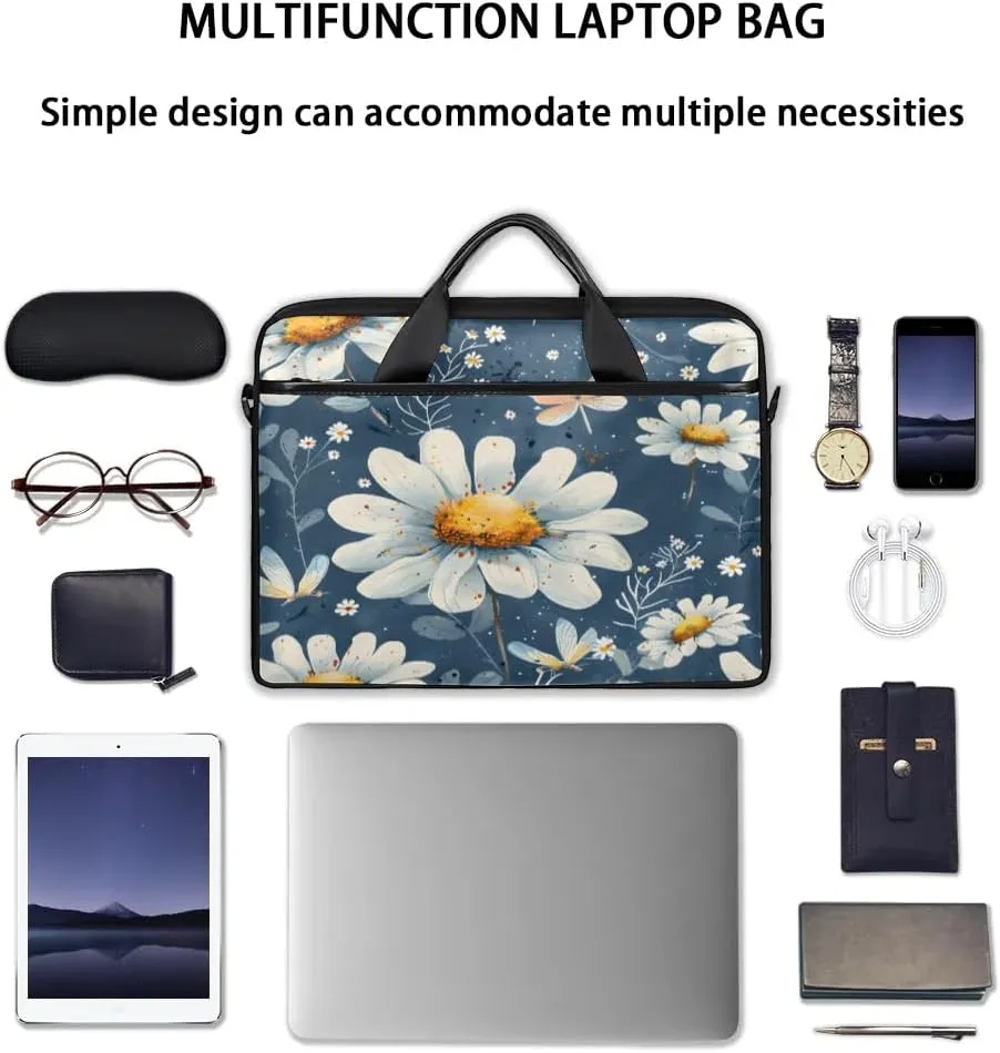 Laptop Shoulder Bag for 13-15 Inch Waterproof Laptop Sleeve Case Bag Slim Computer Carry Case Computer Cases for Laptops