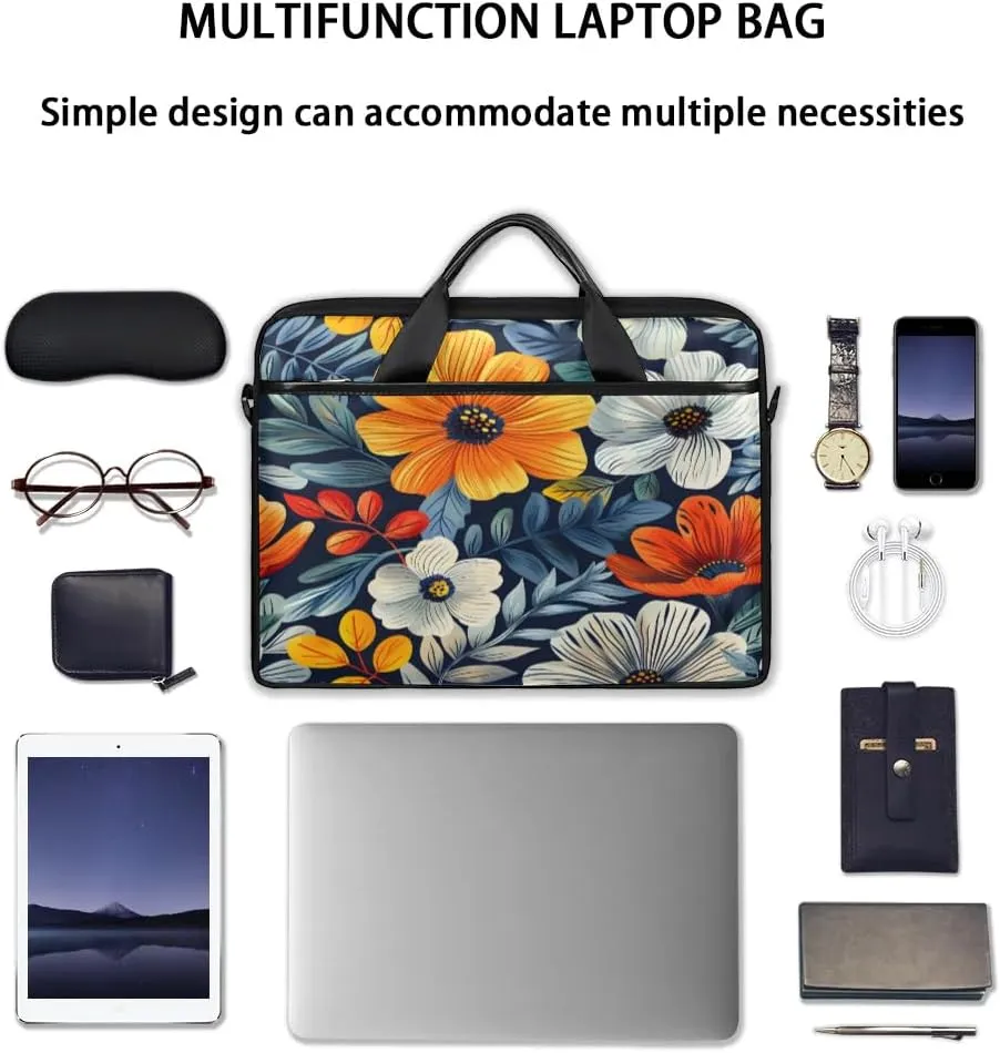 Laptop Shoulder Bag for 13-15 Inch Waterproof Laptop Sleeve Case Bag Slim Computer Carry Case Computer Cases for Laptops