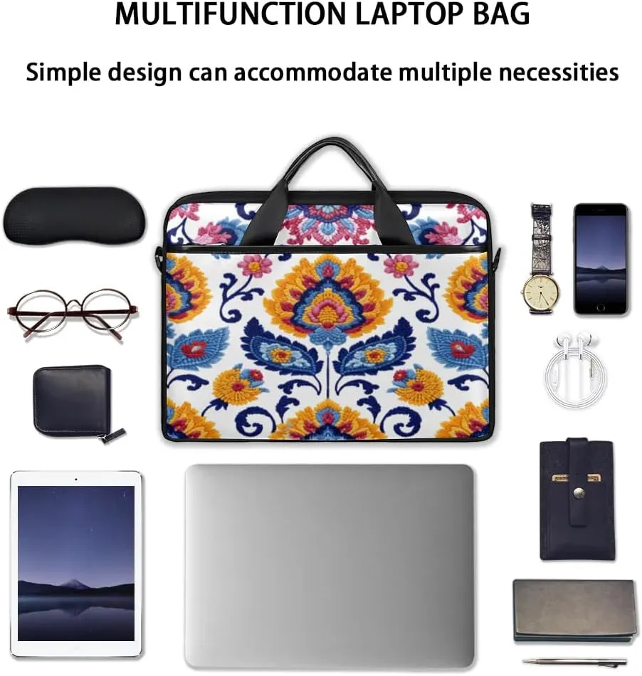 Laptop Shoulder Bag for 13-15 Inch Waterproof Laptop Sleeve Case Bag Slim Computer Carry Case Computer Cases for Laptops
