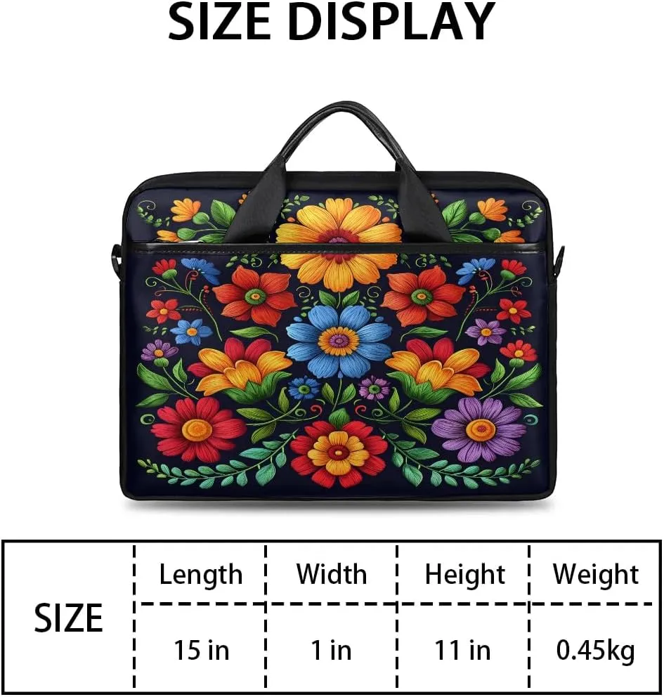 Laptop Shoulder Bag for 13-15 Inch Waterproof Laptop Sleeve Case Bag Slim Computer Carry Case Computer Cases for Laptops