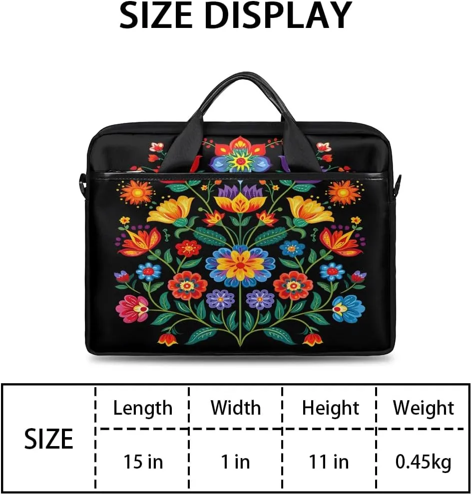 Laptop Shoulder Bag for 13-15 Inch Waterproof Laptop Sleeve Case Bag Slim Computer Carry Case Computer Cases for Laptops