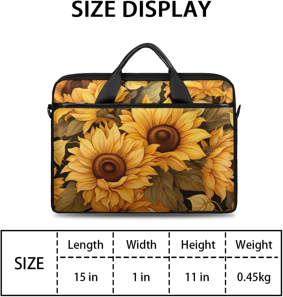 Laptop Shoulder Bag for 13-15 Inch Waterproof Laptop Sleeve Case Bag Slim Computer Carry Case Computer Cases for Laptops