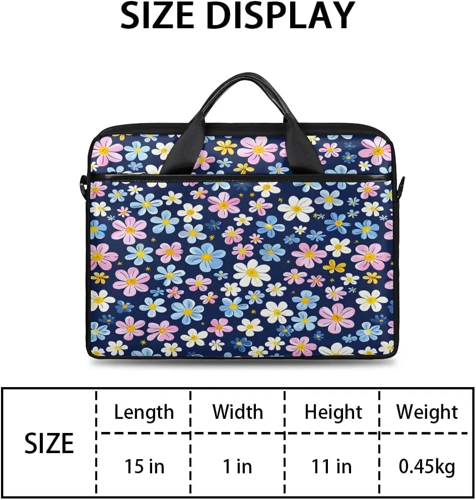 Laptop Shoulder Bag for 13-15 Inch Waterproof Laptop Sleeve Case Bag Slim Computer Carry Case Computer Cases for Laptops