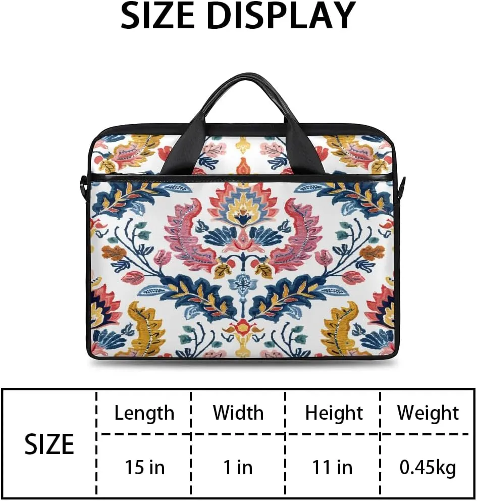Laptop Shoulder Bag for 13-15 Inch Waterproof Laptop Sleeve Case Bag Slim Computer Carry Case Computer Cases for Laptops