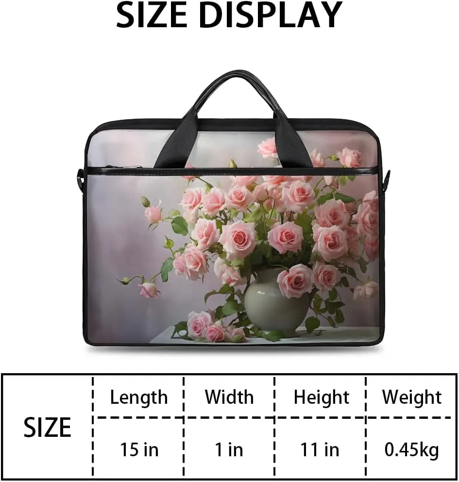 Laptop Shoulder Bag for 13-15 Inch Waterproof Laptop Sleeve Case Bag Slim Computer Carry Case Computer Cases for Laptops