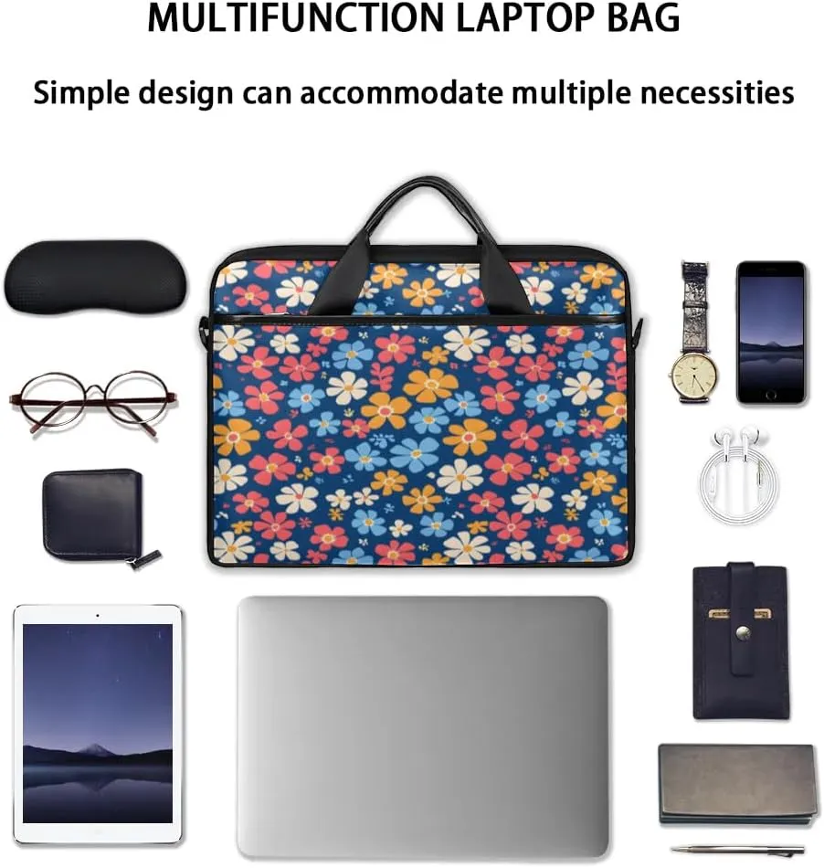Laptop Shoulder Bag for 13-15 Inch Waterproof Laptop Sleeve Case Bag Slim Computer Carry Case Computer Cases for Laptops