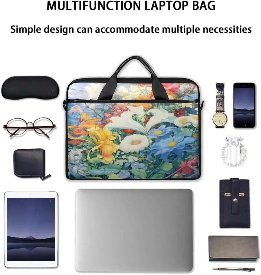 Laptop Shoulder Bag for 13-15 Inch Waterproof Laptop Sleeve Case Bag Slim Computer Carry Case Computer Cases for Laptops