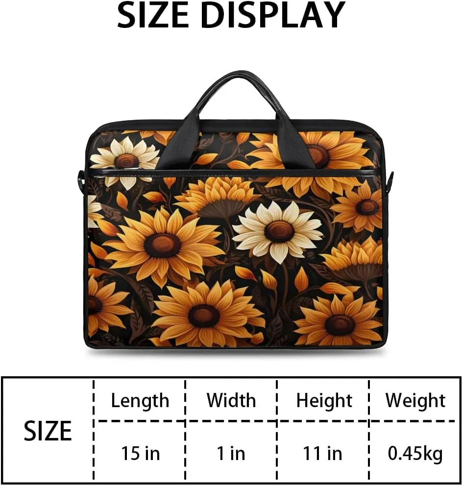 Laptop Shoulder Bag for 13-15 Inch Waterproof Laptop Sleeve Case Bag Slim Computer Carry Case Computer Cases for Laptops
