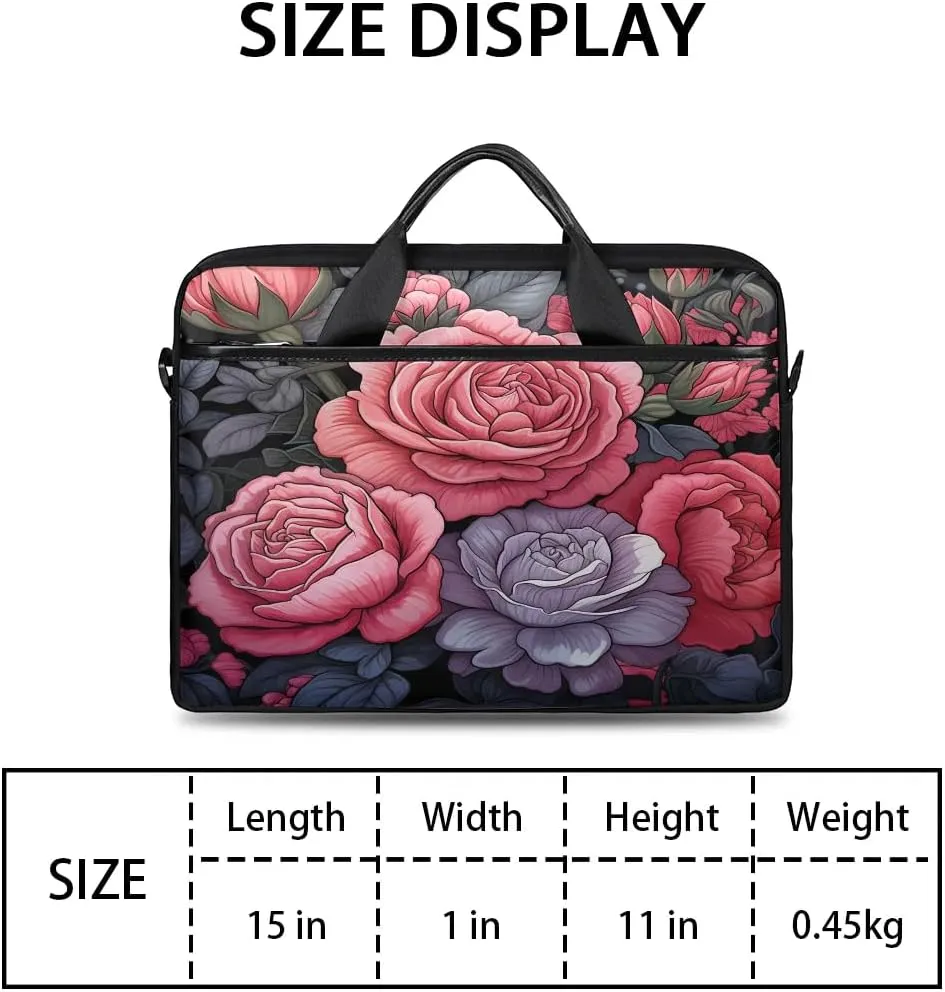 Laptop Shoulder Bag for 13-15 Inch Waterproof Laptop Sleeve Case Bag Slim Computer Carry Case Computer Cases for Laptops