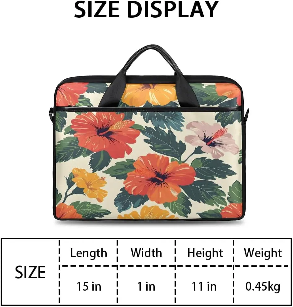 Laptop Shoulder Bag for 13-15 Inch Waterproof Laptop Sleeve Case Bag Slim Computer Carry Case Computer Cases for Laptops