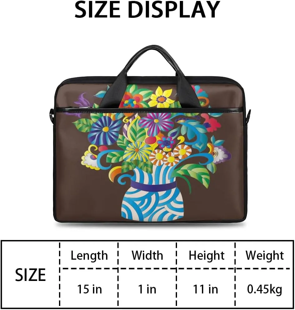 Laptop Shoulder Bag for 13-15 Inch Waterproof Laptop Sleeve Case Bag Slim Computer Carry Case Computer Cases for Laptops