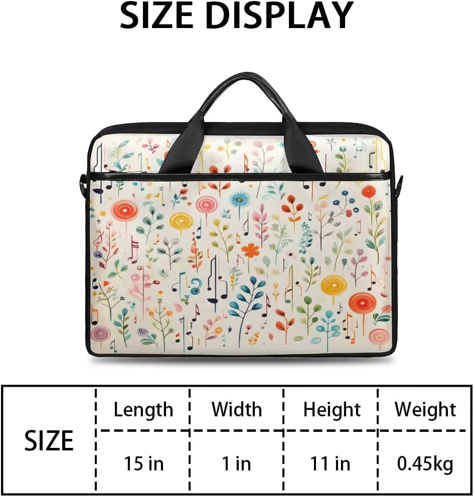 Laptop Shoulder Bag for 13-15 Inch Waterproof Laptop Sleeve Case Bag Slim Computer Carry Case Computer Cases for Laptops