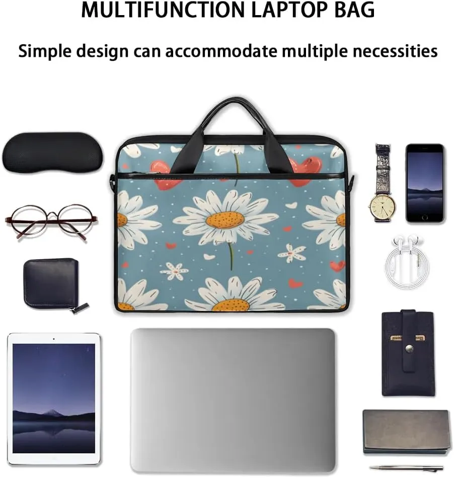 Laptop Shoulder Bag for 13-15 Inch Waterproof Laptop Sleeve Case Bag Slim Computer Carry Case Computer Cases for Laptops
