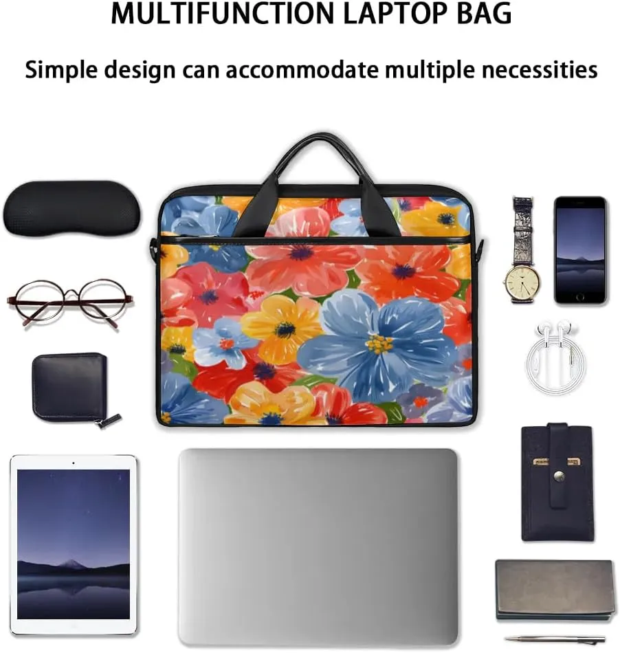 Laptop Shoulder Bag for 13-15 Inch Waterproof Laptop Sleeve Case Bag Slim Computer Carry Case Computer Cases for Laptops