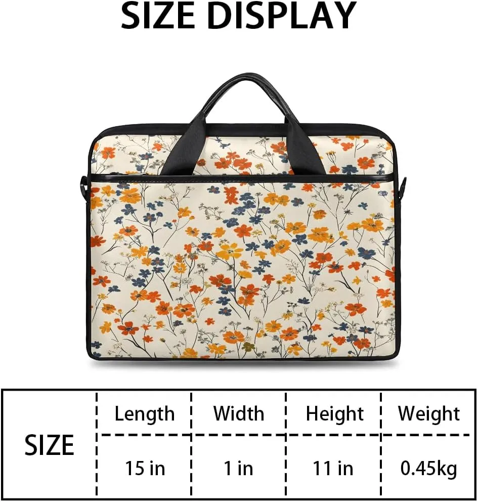 Laptop Shoulder Bag for 13-15 Inch Waterproof Laptop Sleeve Case Bag Slim Computer Carry Case Computer Cases for Laptops