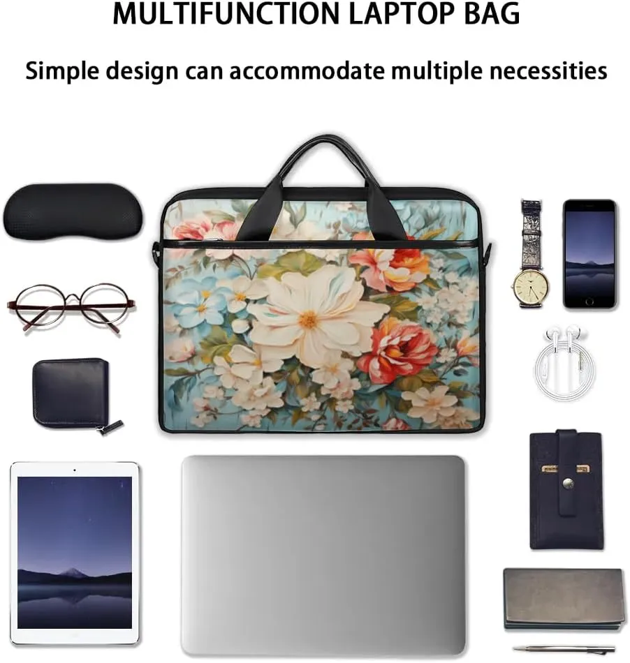 Laptop Shoulder Bag for 13-15 Inch Waterproof Laptop Sleeve Case Bag Slim Computer Carry Case Computer Cases for Laptops