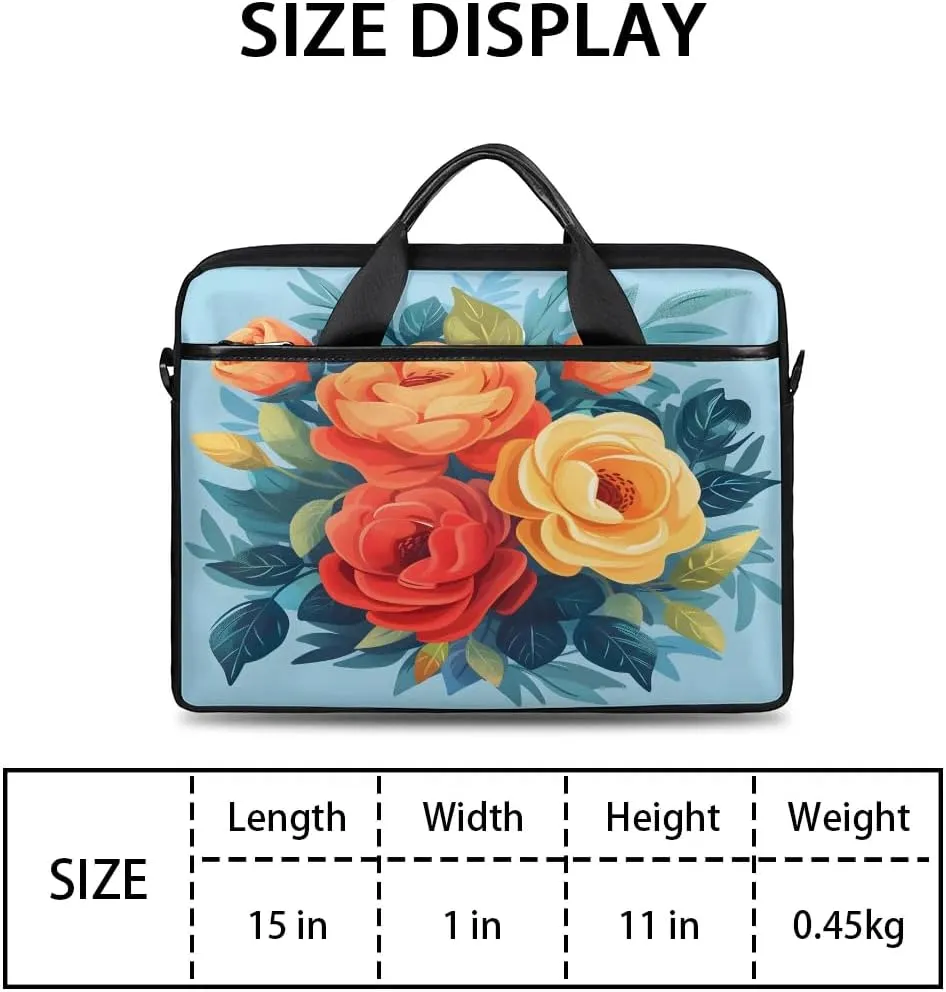 Laptop Shoulder Bag for 13-15 Inch Waterproof Laptop Sleeve Case Bag Slim Computer Carry Case Computer Cases for Laptops