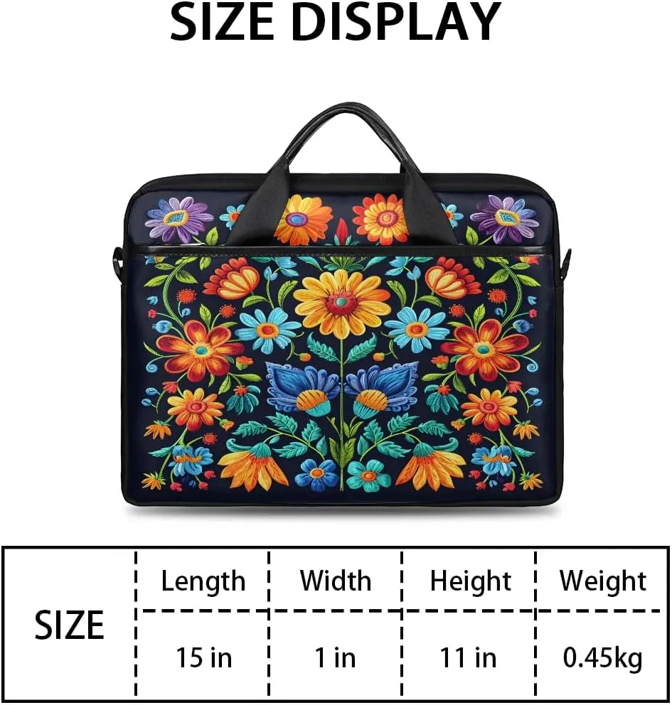Laptop Shoulder Bag for 13-15 Inch Waterproof Laptop Sleeve Case Bag Slim Computer Carry Case Computer Cases for Laptops