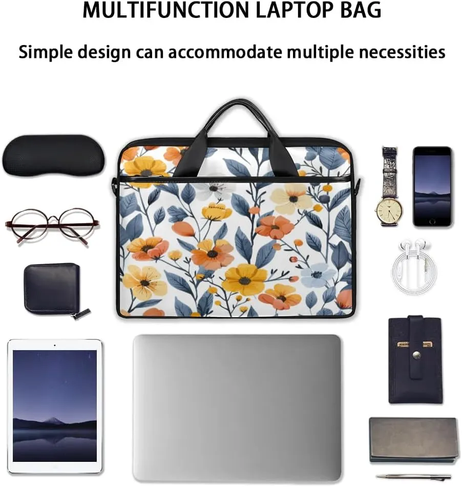 Laptop Shoulder Bag for 13-15 Inch Waterproof Laptop Sleeve Case Bag Slim Computer Carry Case Computer Cases for Laptops