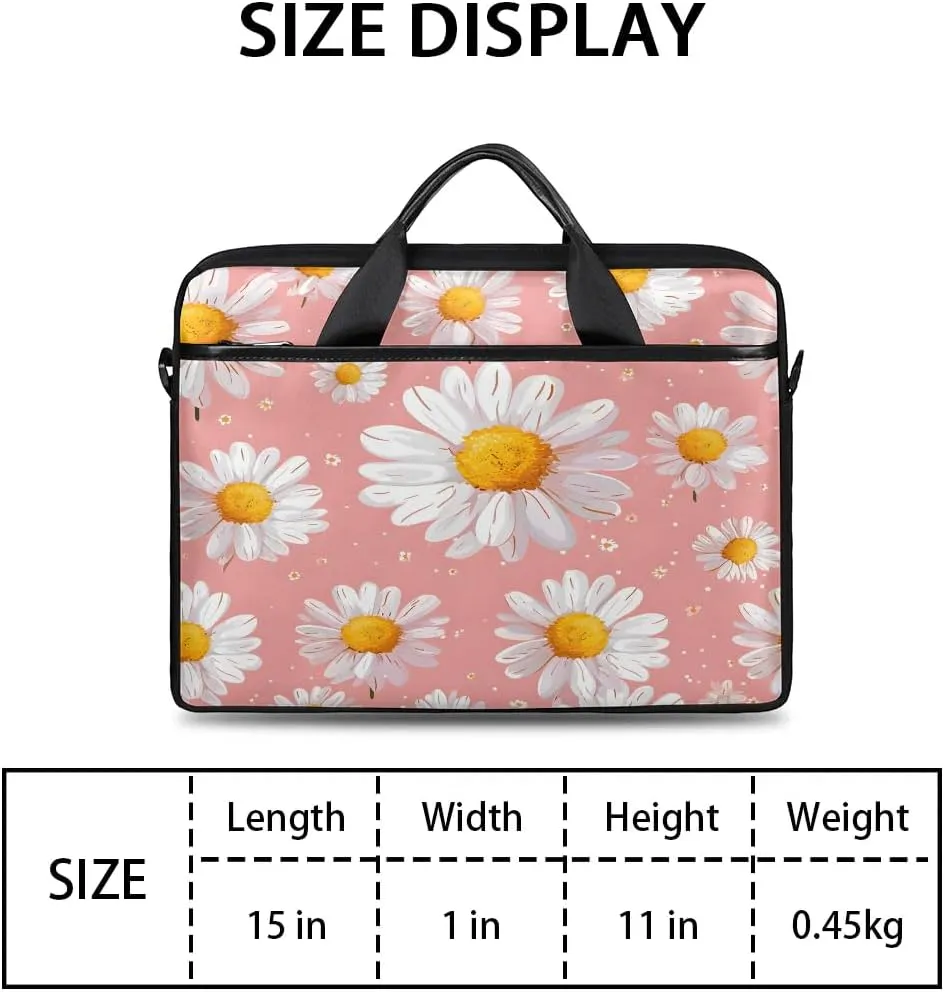 Laptop Shoulder Bag for 13-15 Inch Waterproof Laptop Sleeve Case Bag Slim Computer Carry Case Computer Cases for Laptops