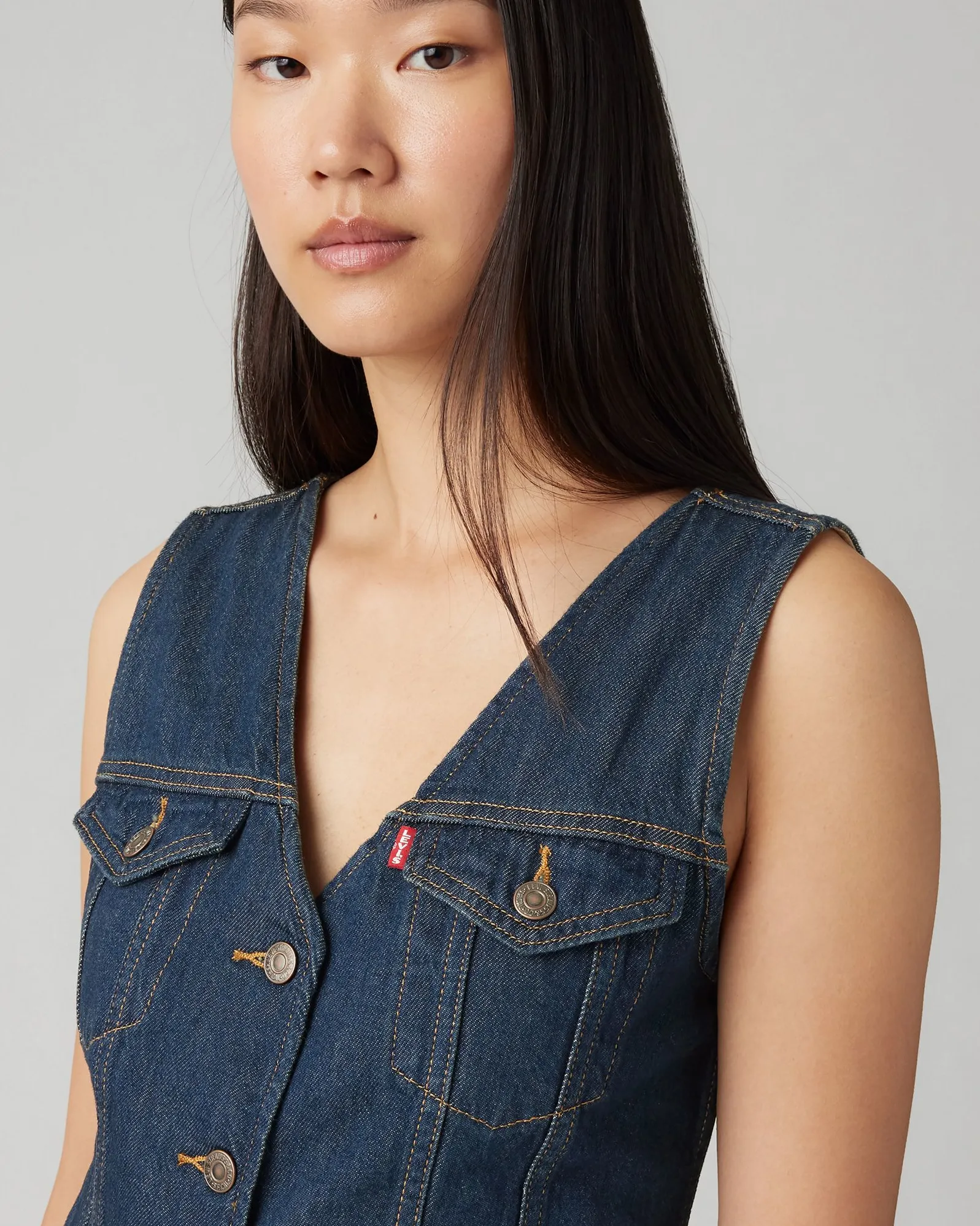 Levi's® Womens Loose Vest - Square Circle