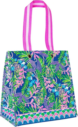 Lilly Pulitzer Market Shopper Bag, Reusable Grocery Tote, Shoulder Bag for Produce or Travel