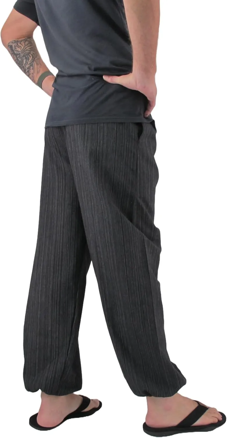 Love Quality Baggy Pants Men's One Size Cotton Harem Pants Hippie Boho Trousers