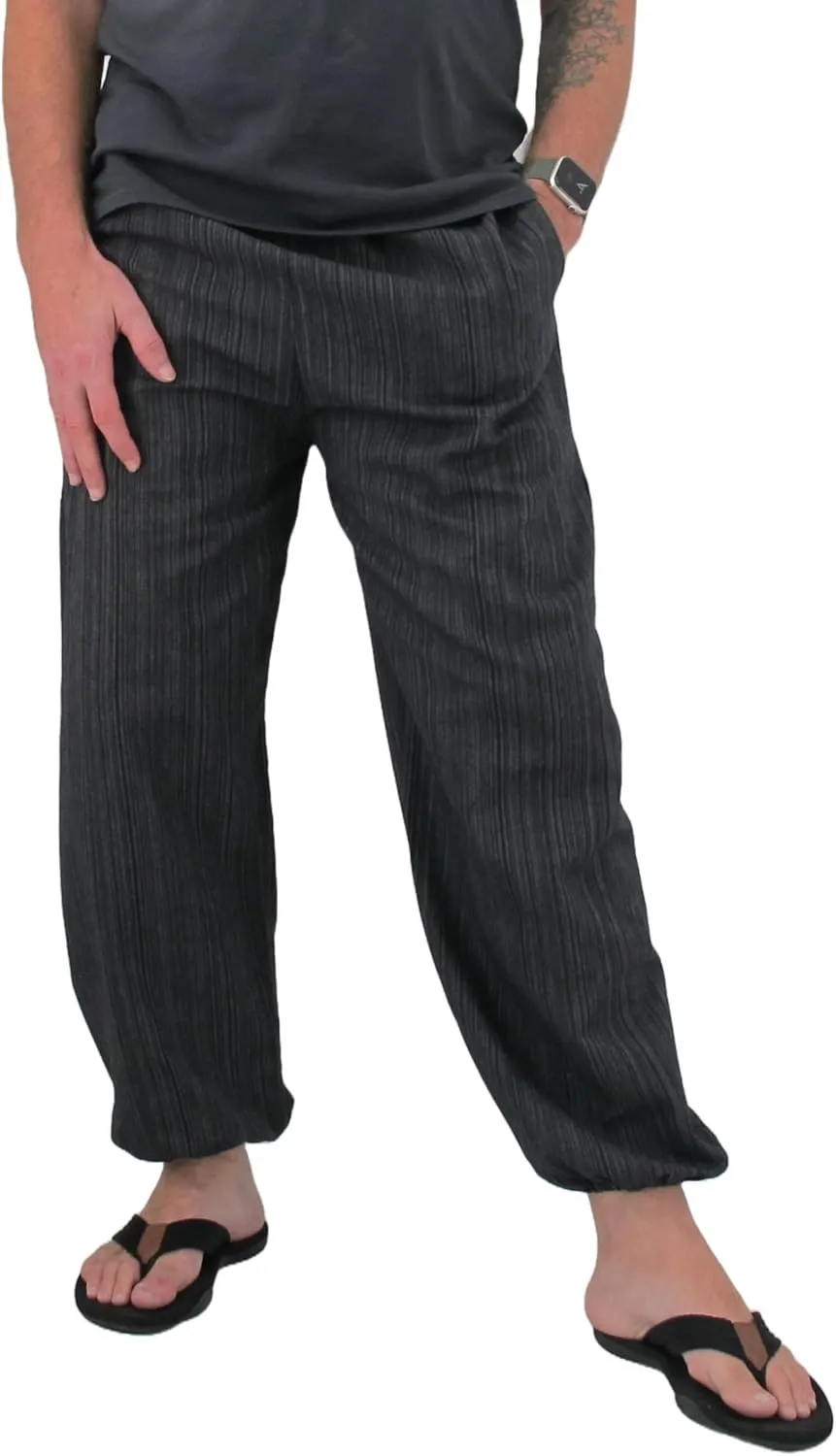 Love Quality Baggy Pants Men's One Size Cotton Harem Pants Hippie Boho Trousers