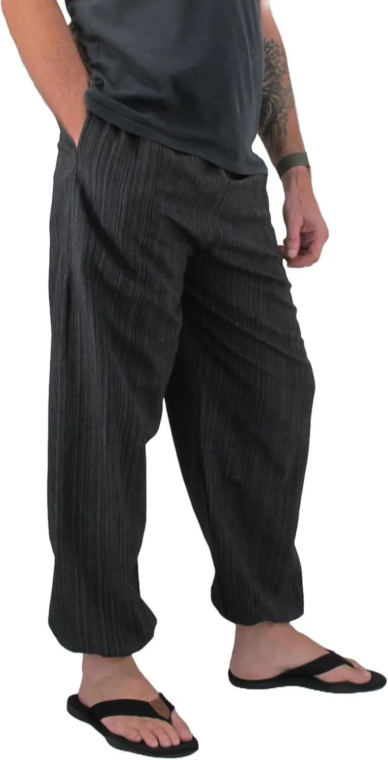 Love Quality Baggy Pants Men's One Size Cotton Harem Pants Hippie Boho Trousers