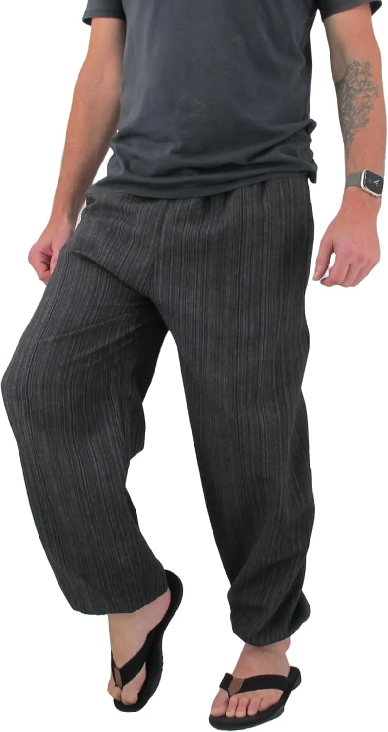 Love Quality Baggy Pants Men's One Size Cotton Harem Pants Hippie Boho Trousers