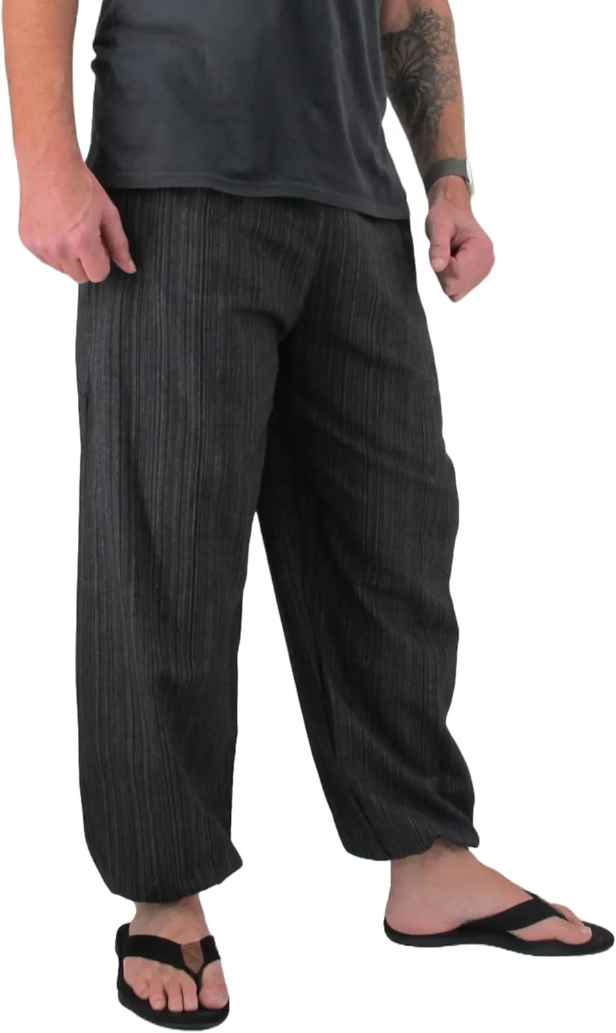 Love Quality Baggy Pants Men's One Size Cotton Harem Pants Hippie Boho Trousers