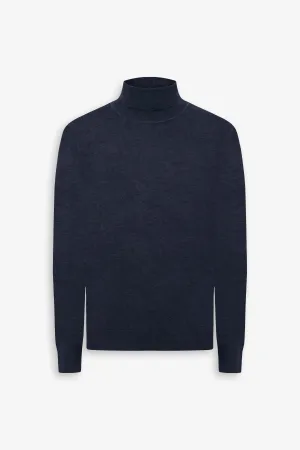 Maglia dolcevita basic blu