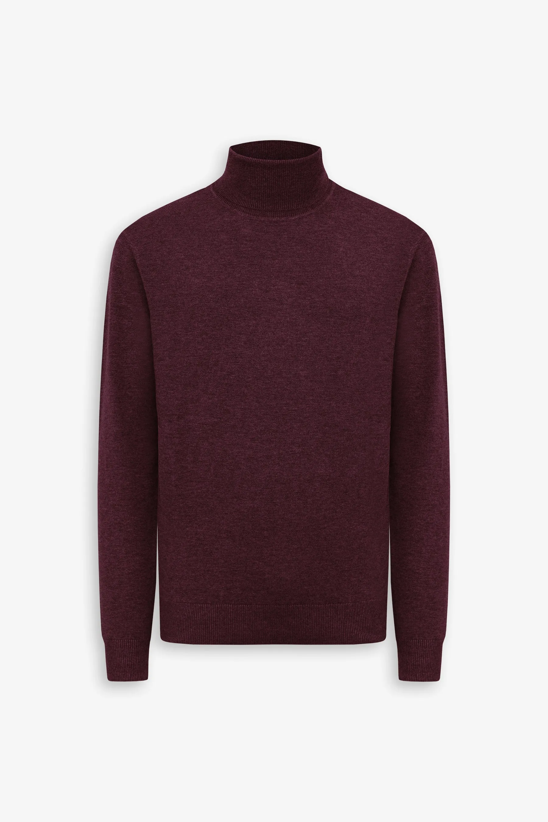 Maglia dolcevita basic bordeaux