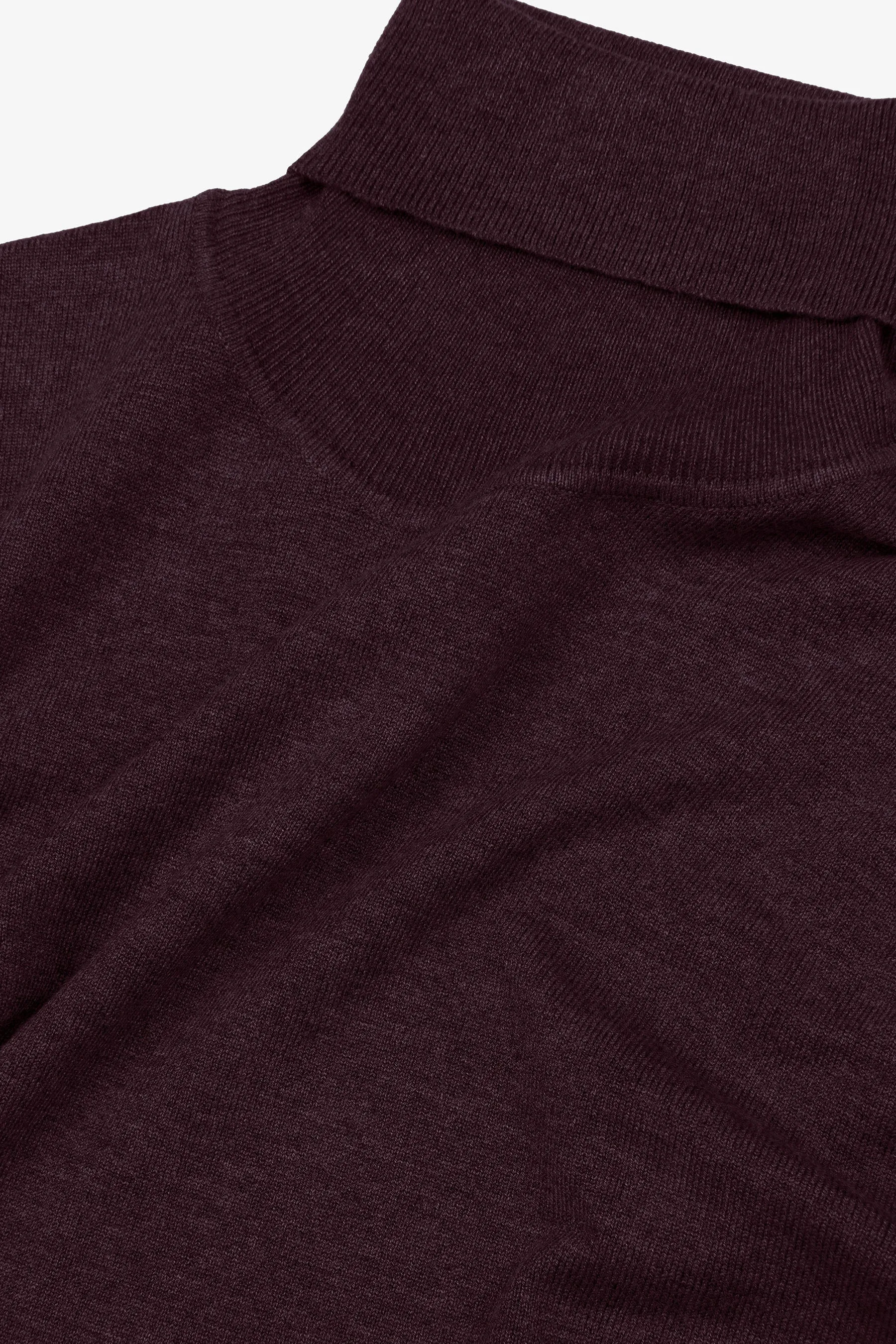 Maglia dolcevita basic bordeaux