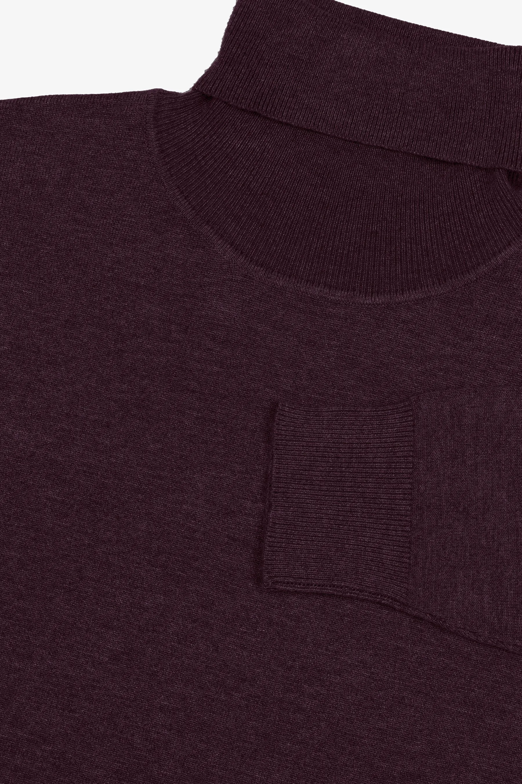 Maglia dolcevita basic bordeaux