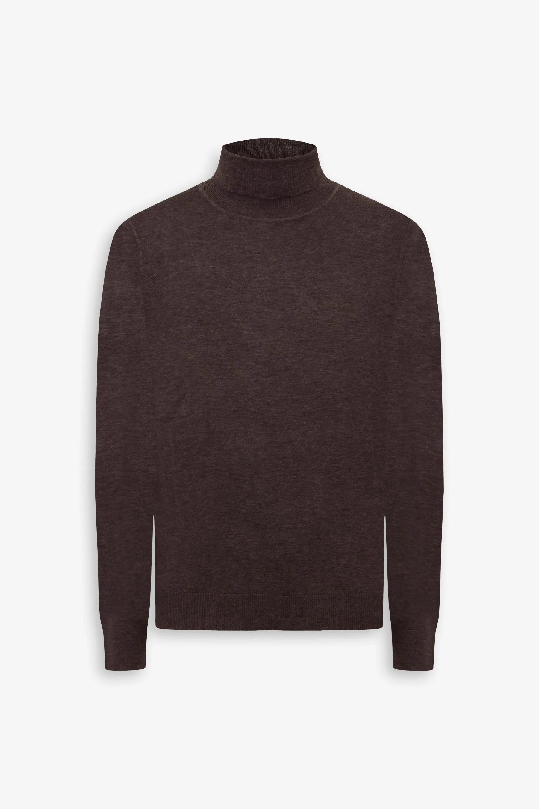 Maglia dolcevita basic marrone
