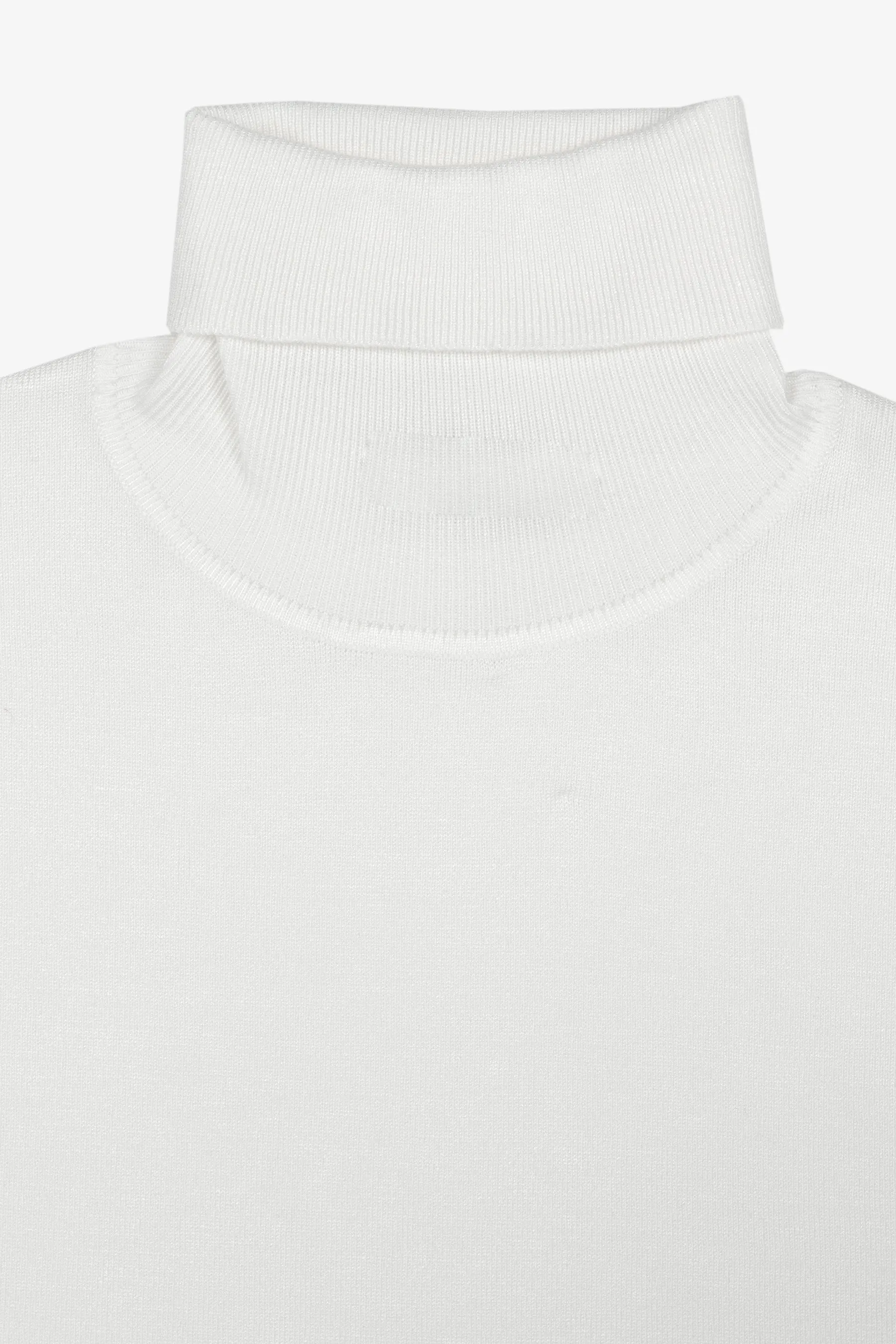 Maglia dolcevita basic panna