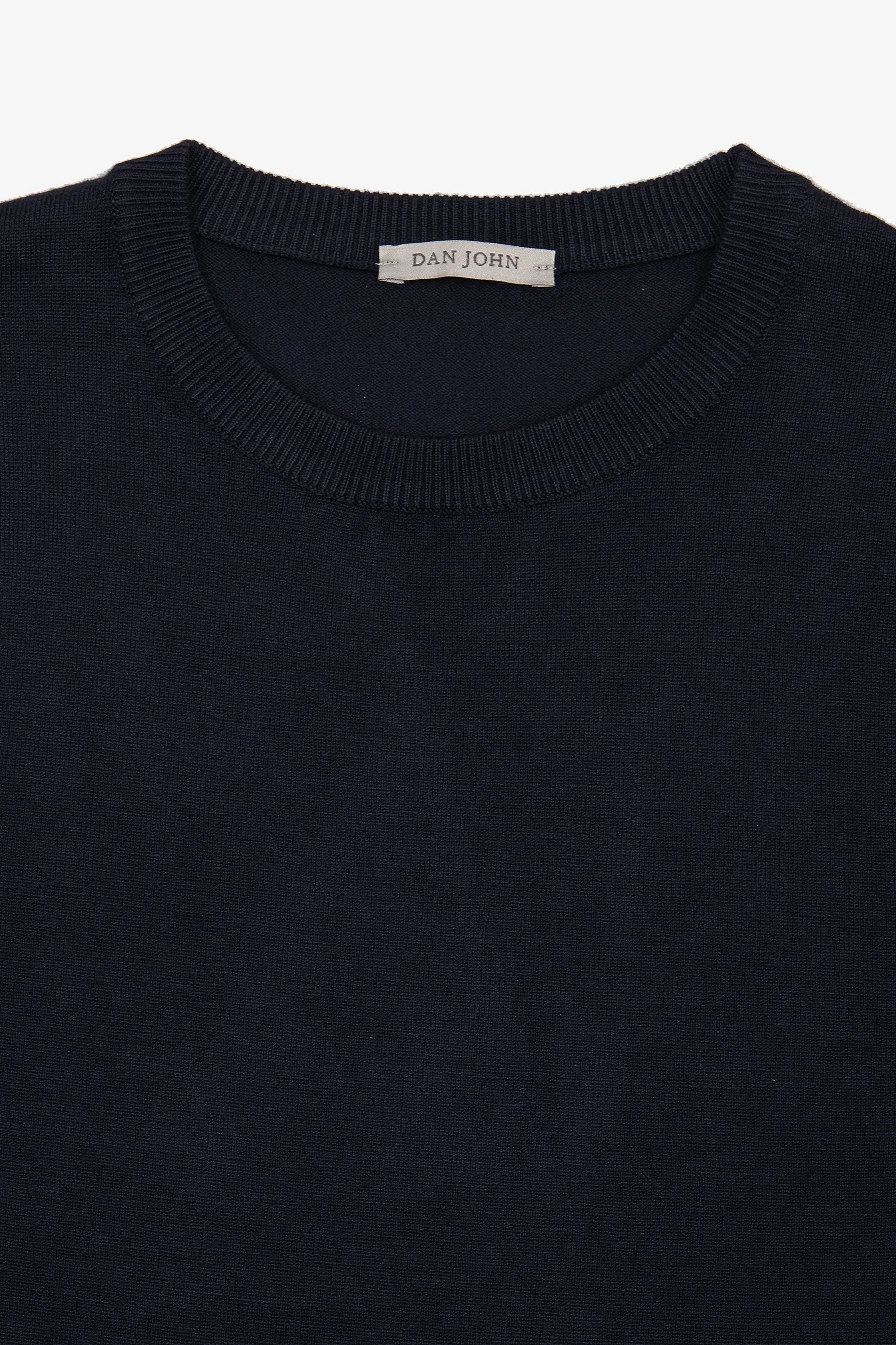 Maglia girocollo basic blu